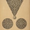 Etched ornaments on an Arabian shield.