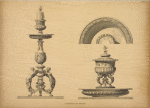 Candelabrum and inkstand.