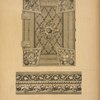 Late gothic binding of a bible printed in 1472 and ornament of a Gothic communion cup.