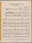 A bicycle built for two (Daisy Bell)