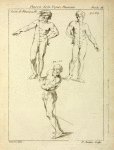 Three studies of male figures