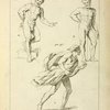 Three studies of the figure