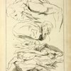 Six studies of male figures in various prone and supine positions