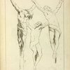 Three studies of crucified figures