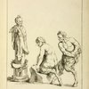 Two satyrs, and the head of a satyr