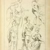 Various figures including Roman soldiers, and partially draped male and female nudes