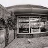 [Installation shot of concrete murals by Satish Gujral]