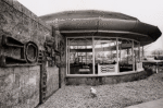 [Installation shot of concrete murals by Satish Gujral]
