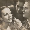 Lester Horton discusses makeup with Carmen de Lavallade, using Lelia Goldoni as a subject