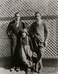 Douglas Fairbanks, Sr., Jackie Coogan, and Rudolph Valentino. (Left to right)