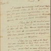 Letter to [Tristram] Dalton