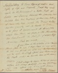 Letter to [Tristram] Dalton