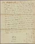 Letter to [Tristram] Dalton
