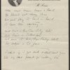 [On an anniversary; To the oaks of Glencree; The passing of the Shee; A question] Incomplete. Four ms. poems in Lady Gregory's hand