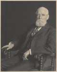 Samuel P. Avery seated in chair.