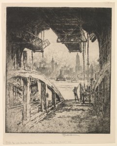 The Ferry House: The Cortlandt Street Ferry from the Jersey City Side.