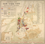 Industrial map of New York City : showing manufacturing industries, concentration, distribution, character