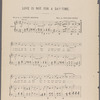 Love is not for daytime