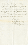 A.L.S. to Abraham Lincoln