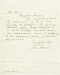 Letter signed to President Lincoln