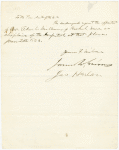 Letter signed to President Lincoln