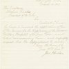 Autograph letter signed to President Lincoln