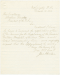 Autograph letter signed to President Lincoln