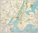 Map of routes to the Holland Tunnel.