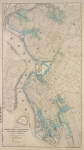 Map showing the original high and low grounds, salt marsh and shore lines in the city of Brooklyn: from original government surveys made in 1776-7.