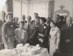 Adlai Stevenson for President Campaign reception at the home of Atty. and Mrs. William T. Andrews at 409 Edgecomb Avenue, Harlem, New York.