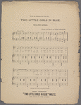 Two little girls in blue