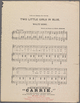 Two little girls in blue