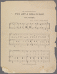 Two little girls in blue