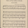 Two little girls in blue