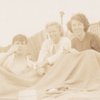 Jack Kerouac with two others at the beach