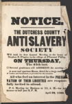 Notice. The Dutchess County Anti-Slavery Society