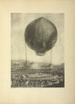 La première ascension en province: départ de la colossale montgolfiére Le Flesselles à Lyon, le 19 janvier 1784. Gouache.