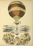 Affiche des ascensions en «ballon incendiaire» de Gale à l'Hippodrome (1850).