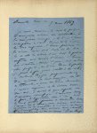 Lettre de Victor Hugo à Gaston Tissandier, à l'occasion de ses premières ascensions scientifiques avec W. de Fonvielle (1869).