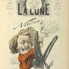 Portrait satirique de Nadar, par André Gill, paru dans le n° de la Lune du 2 juin 1867.
