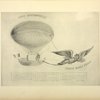 Projet de ballon remorqué par un gypaète apprivoisé, publié par Mme Tessiore, née Vitalis, en 1845.