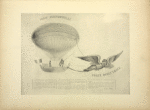 Projet de ballon remorqué par un gypaète apprivoisé, publié par Mme Tessiore, née Vitalis, en 1845.