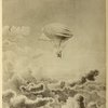 L'aérostat électrique des frères Tissandier. Expérience du 26 septembre 1884. Dessin d'Albert Tissandier.