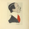 Portrait-charge de Santos-Dumont. Dessin de Sem.
