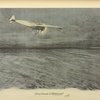 Garros traversant la Méditerranée. Estampe de la Vie au grand Air (1913).