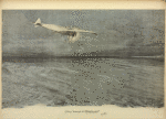 Garros traversant la Méditerranée. Estampe de la Vie au grand Air (1913).