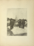 Inauguration du monument Pégoud à Petit-Croix, 31 août 1915. La municipalité devant le monument.