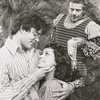 Raul Julia, Carla Pinza and Jerry Stiller in a scene from Two Gentlemen of Verona