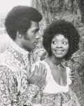 Clifton Davis and Jonelle Allen in a scene from Two Gentlemen of Verona