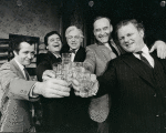 Walter McGinn, Paul Sorvino, Richard A. Dysart, Michael McGuire and Charles Durning in That Championship Season